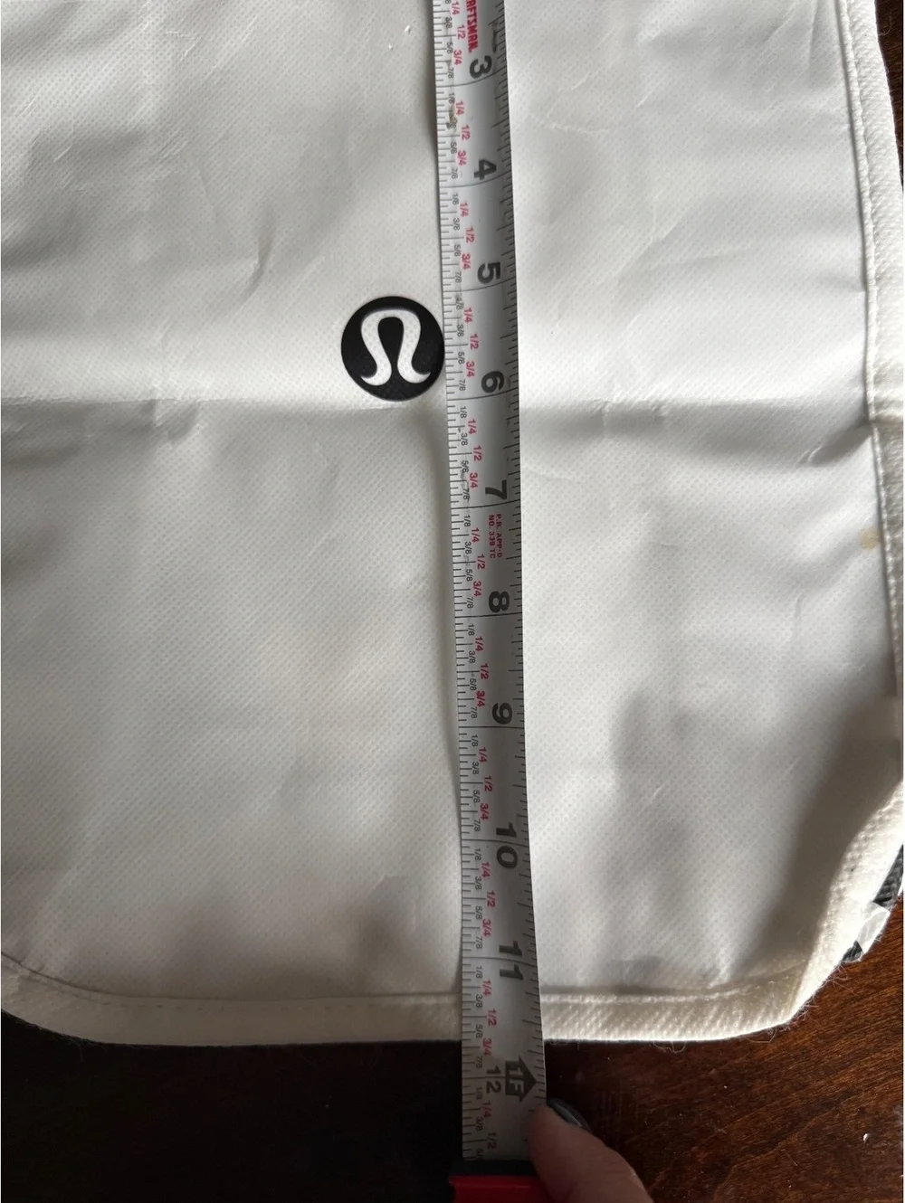 Lululemon White Tote Bag with Logo